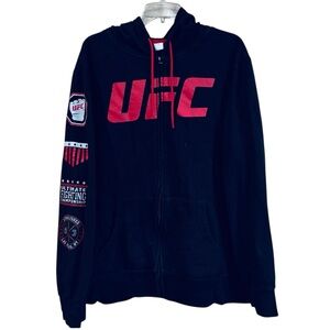 Vintage 90s Y2K UFC Hoodie Men’s L Fleece MMA Jiu Jitsu Ultimate Fighting XXL